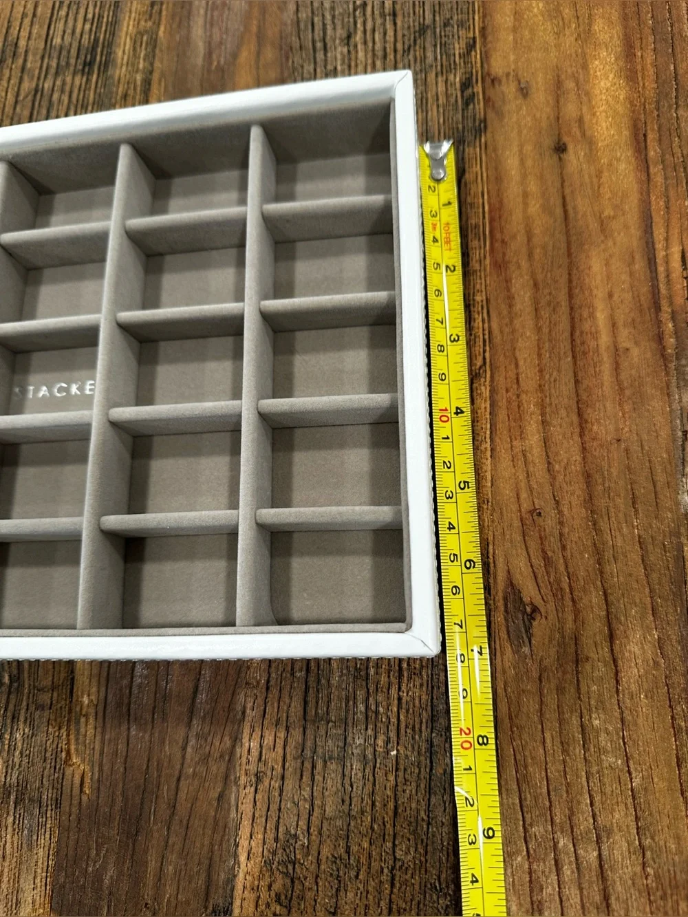 Stackers Grey 24-Slot Jewelry Organizer Tray